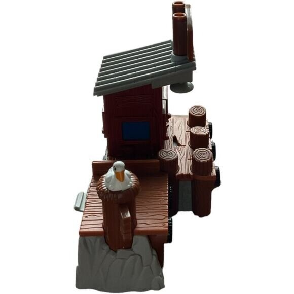 Fisher Price Geotrax Train Port Side Boat Dock Fishing Pier Pelican 2004 Mattel - Picture 6 of 10